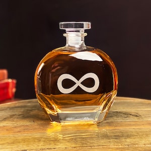 Infinity Whiskey Decanter, Blended Bourbon Decanter, Whiskey Gift, Birthday Gift, Housewarming Gift, Groomsman Gift, Wedding Gift, Grandpa