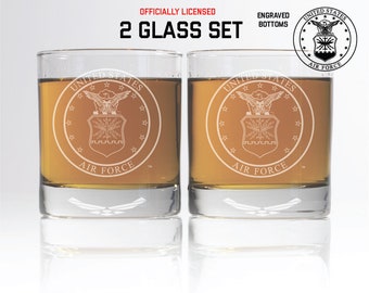 USAFR Whiskey Glasses Set – Air Force Gift