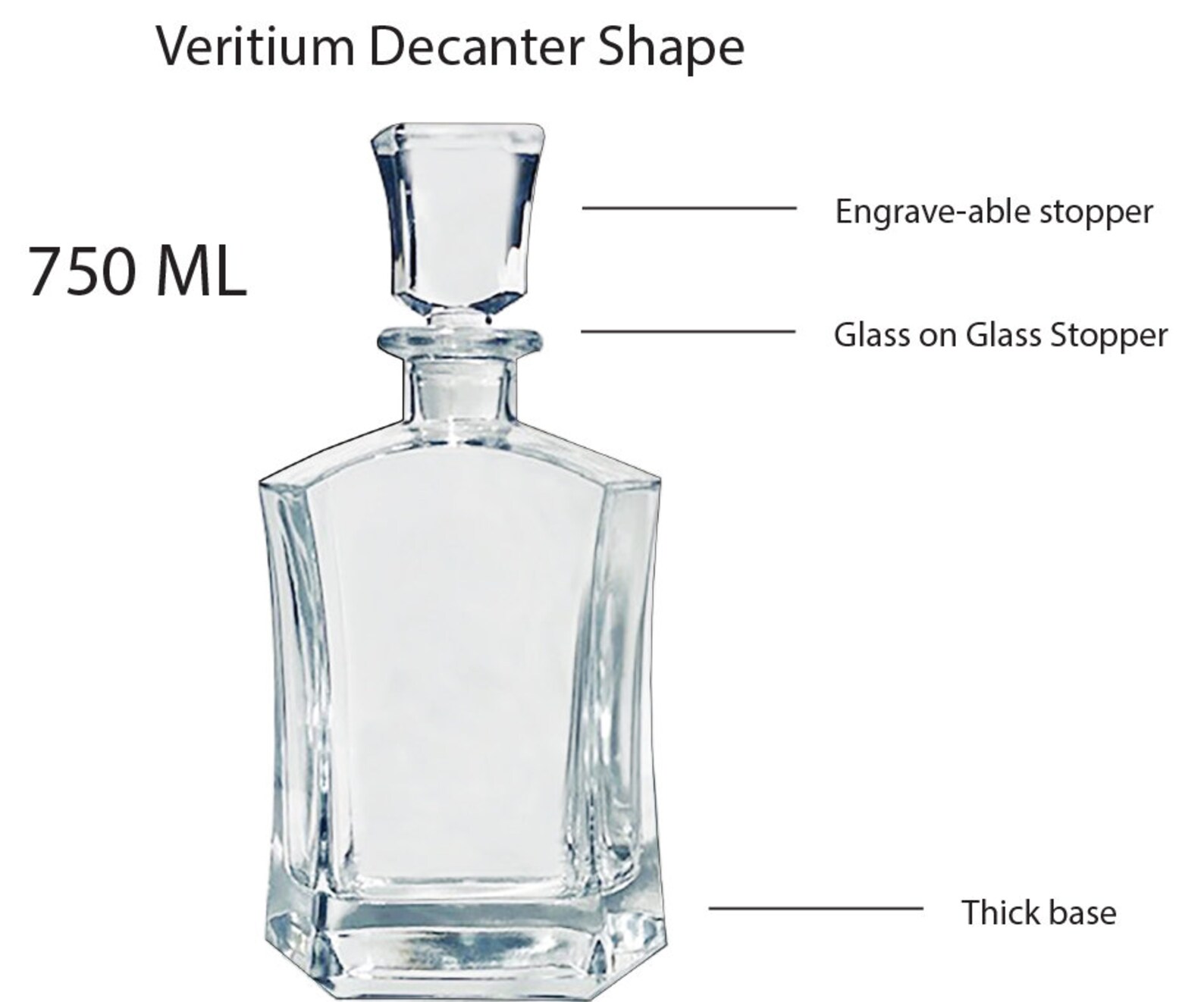 Airforce Whiskey Decanter Set With 4 Liquor Glasses Air Force Whisky Decanter & Glass Set With Wood Base & 9 Whiskey Stones - US Airforce Gifts For Men - Globe Bourbon - View #8