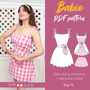 BABIE / Digital beach dress pattern / movie cosplay pattern