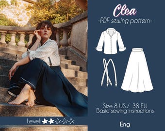 Clea - Chiaroscuro Expedition | Clea outfit ONE SIZE pdf pattern / Cosplay resource