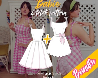 ZESTAW BABIE / Sukienka plażowa i idealna na dzień / rozmiar od 32 do 48