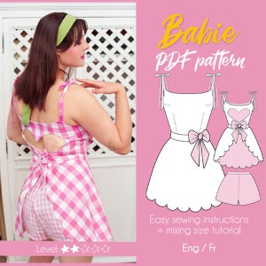 BABIE / Digital beach dress pattern / movie cosplay pattern