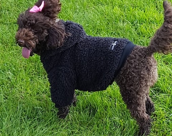 Dog teddy bear fleece jumpers with hood. For in or outdoor wear