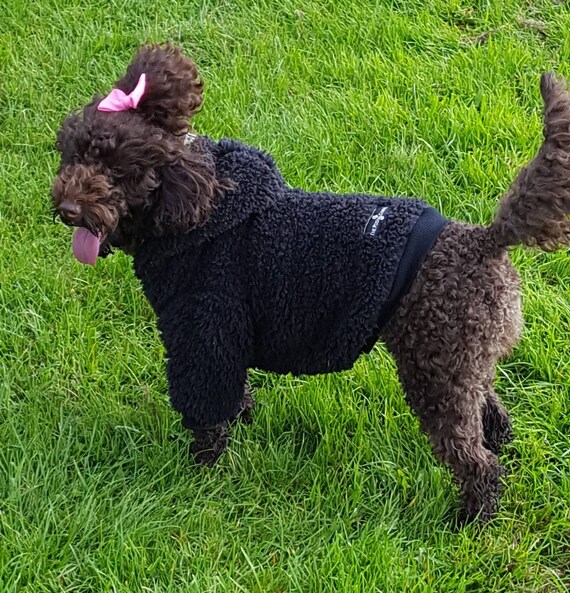 Dog teddy bear fleece jumpers with hood. For in or outdoor wear