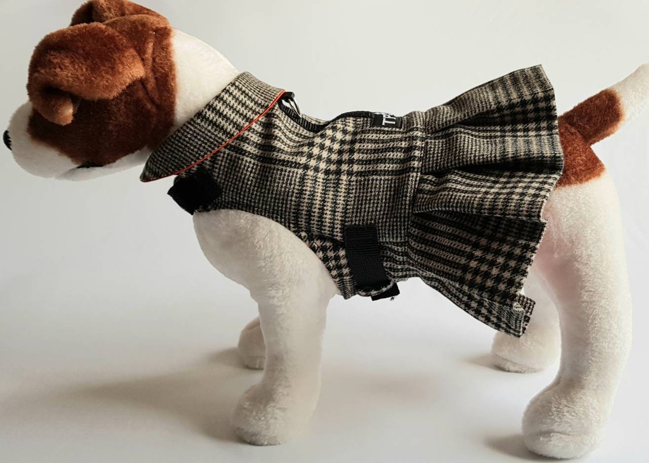 Jupon de chien style jupon fantaisie laine harnais de marche veste