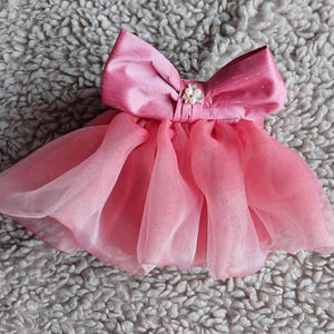 Dogs Organza tutu for wedding or special occasions. Dog ring bearers outfit. Fully embellished puffy doggy skirt.