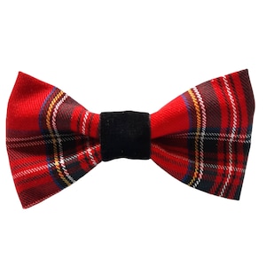 Dog bow tie. 100% luxury wool  tartan dickie bow ties, for collars.