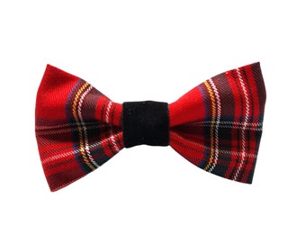 Dogs 100% luxury wool  tartan dickie bow ties, for collars.