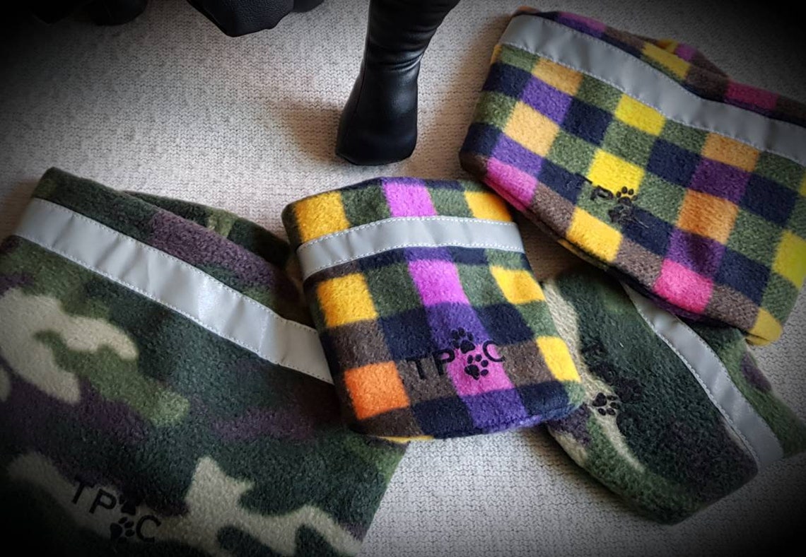 Dog Neck Warmer. Dog Highvisibility Neck Wamer. Dog Fleece Etsy