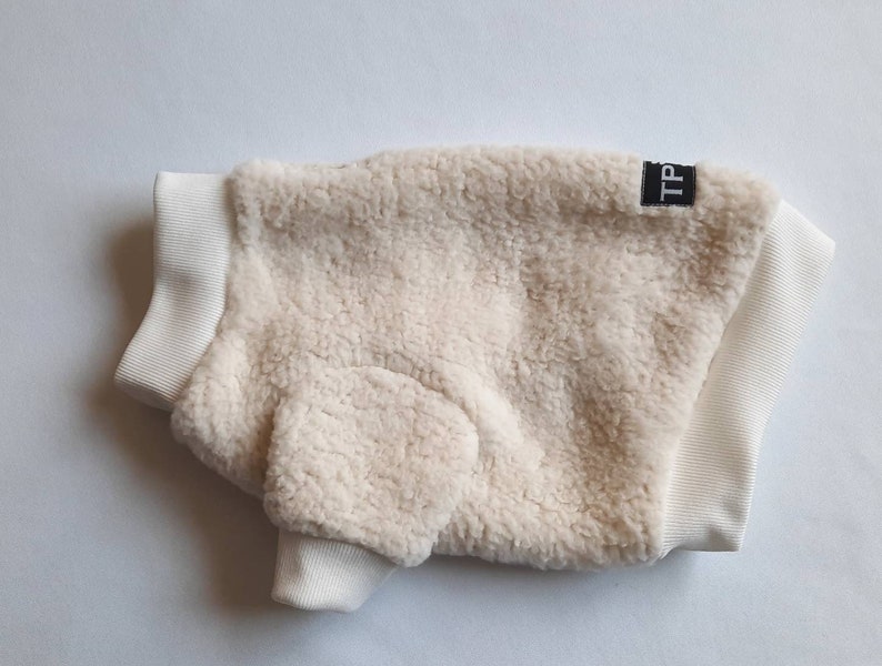 Dog Teddy Bear Fleece Ribbed Neck Top. Dog Jumpers. Dog Top. Etsy UK