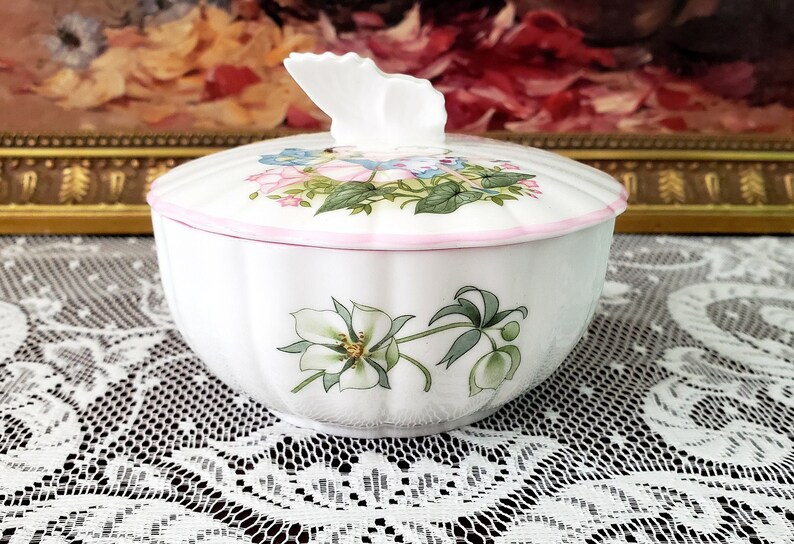 Royal Worcester Fine Bone China Jewelry Box. Made in Etsy