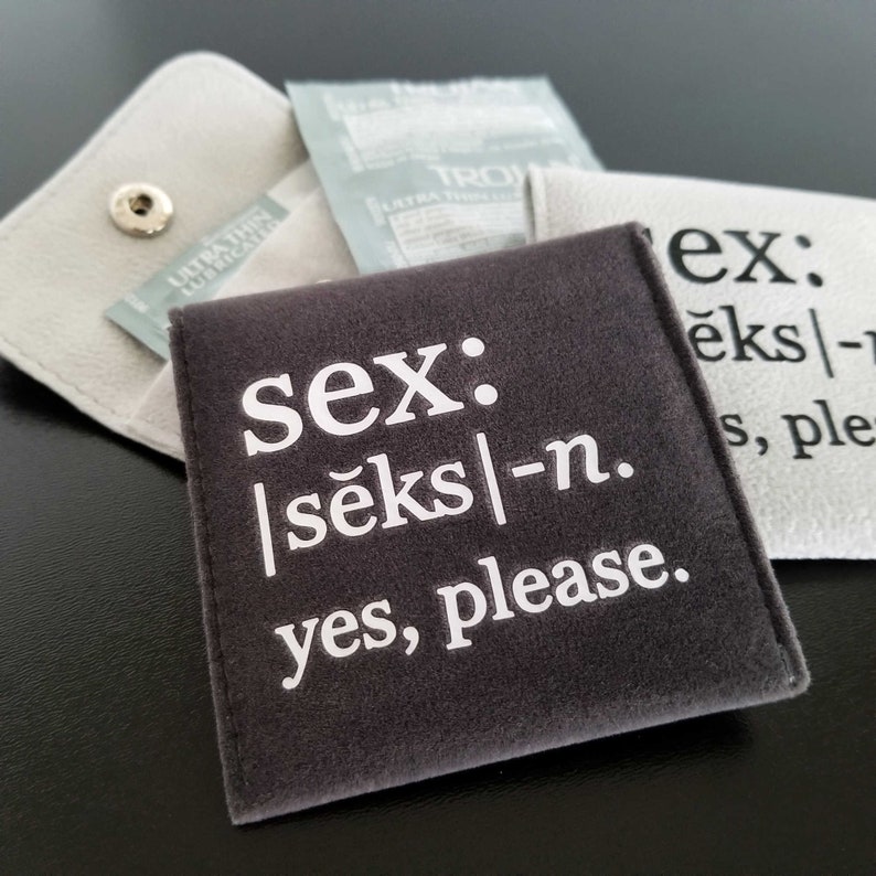 Naughty Gag Gift for Her Condom Case Condom Holder Condom Etsy
