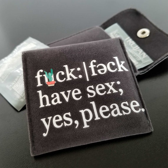 Naughty Gag Gift for Her Condom Case Condom Holder Condom Etsy