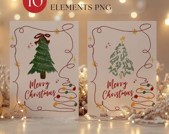 Printable Christmas Card Template Bundle | DIY Holiday Card (Canva)