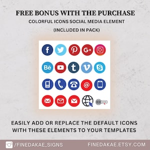 3 bundles scan to pay template, payment qr code sign, printable social media sign digital download for small business.