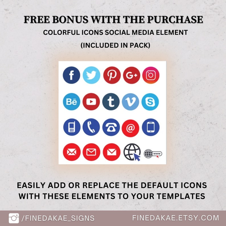 3 bundles scan to pay template, payment qr code sign, printable social media sign digital download for small business.