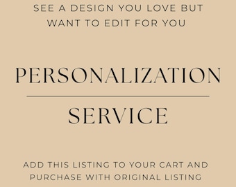 Personalization Service in English Only!