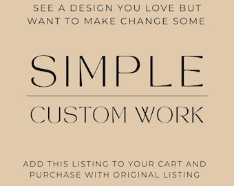 Simple Customization Service