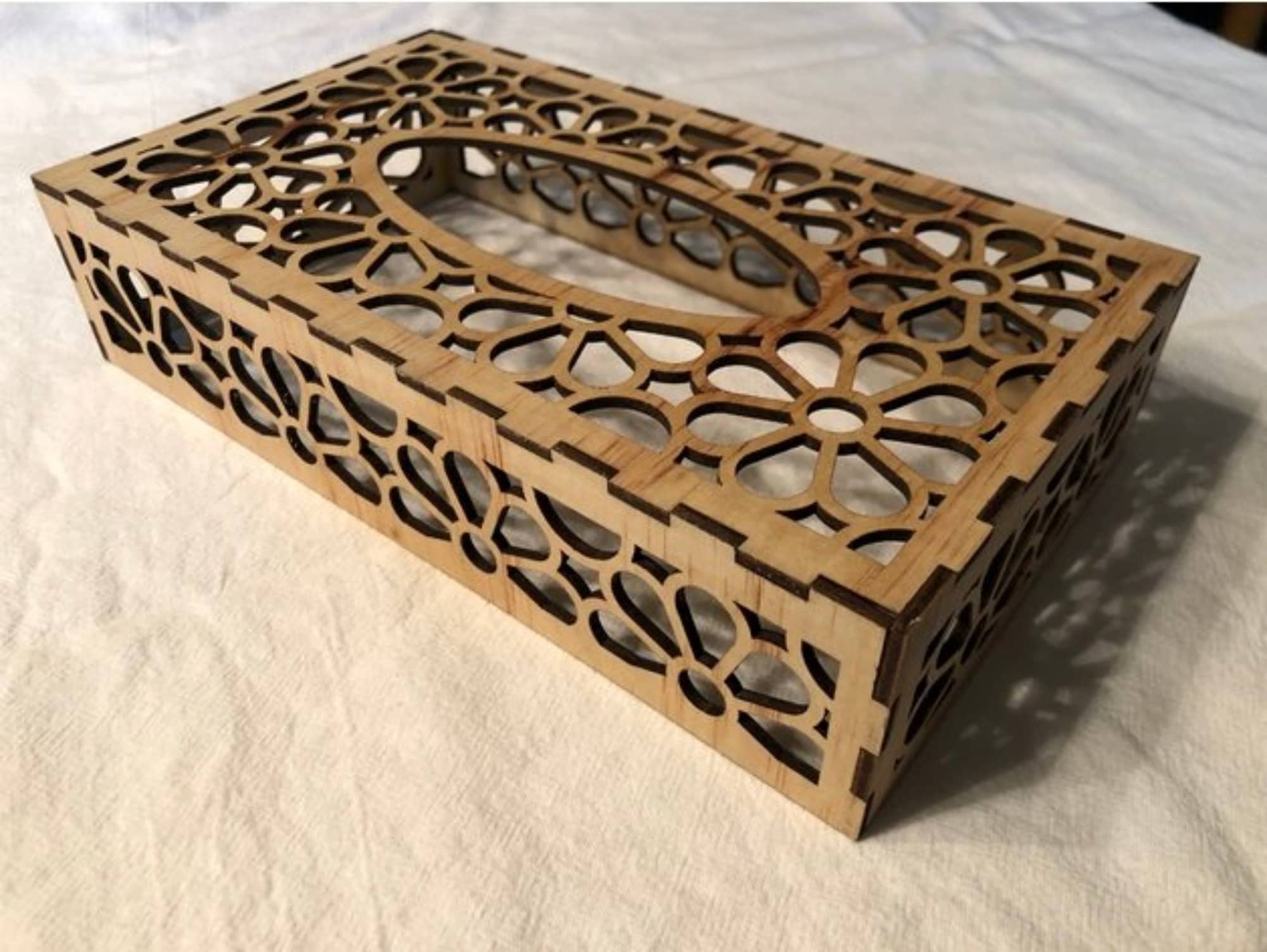 Laser Cut Tissue Box Svg Tissue Box Cover Svg File Etsy Canada
