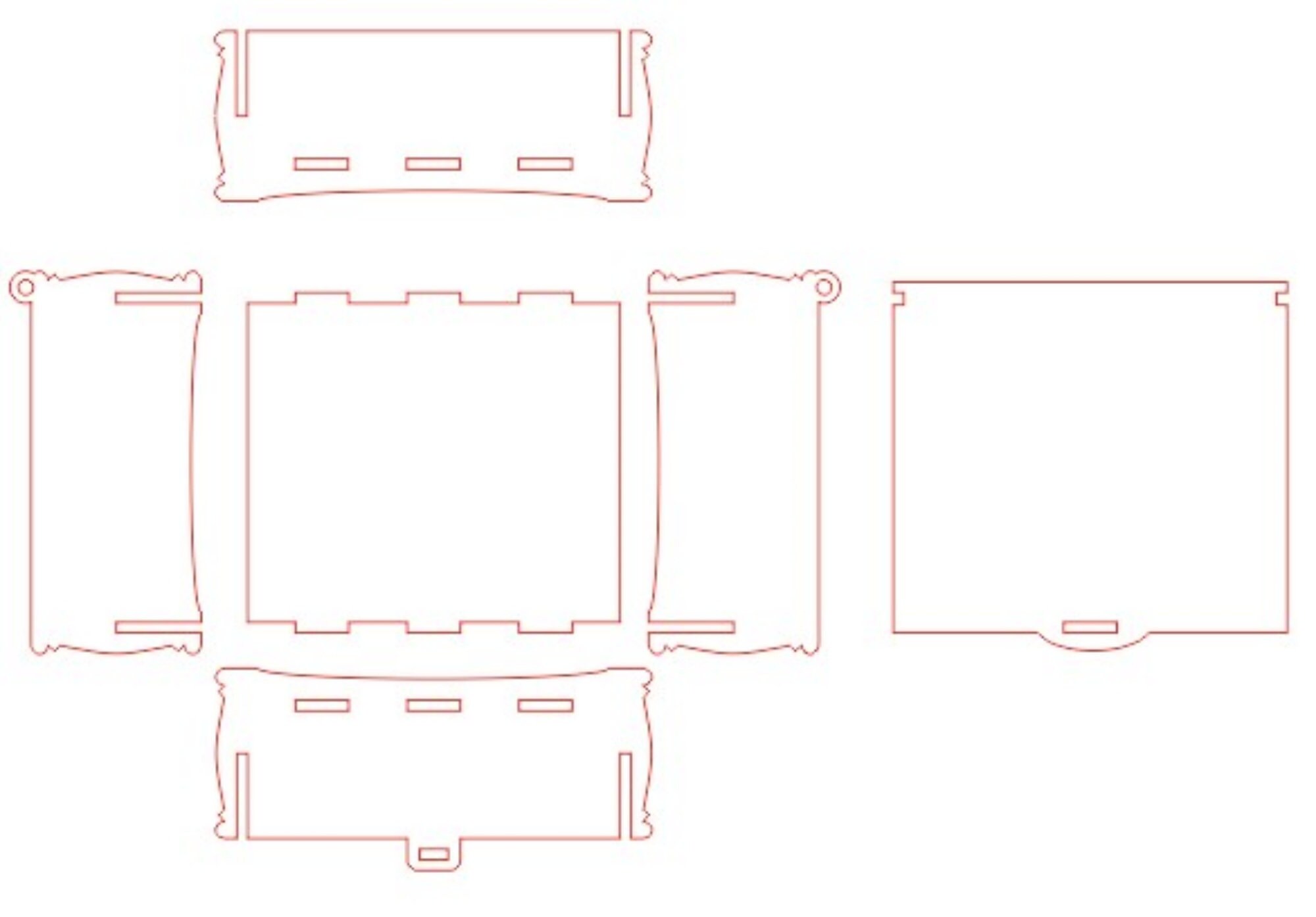 Laser Cut Box Svg File Box Svg File Box Template Etsy