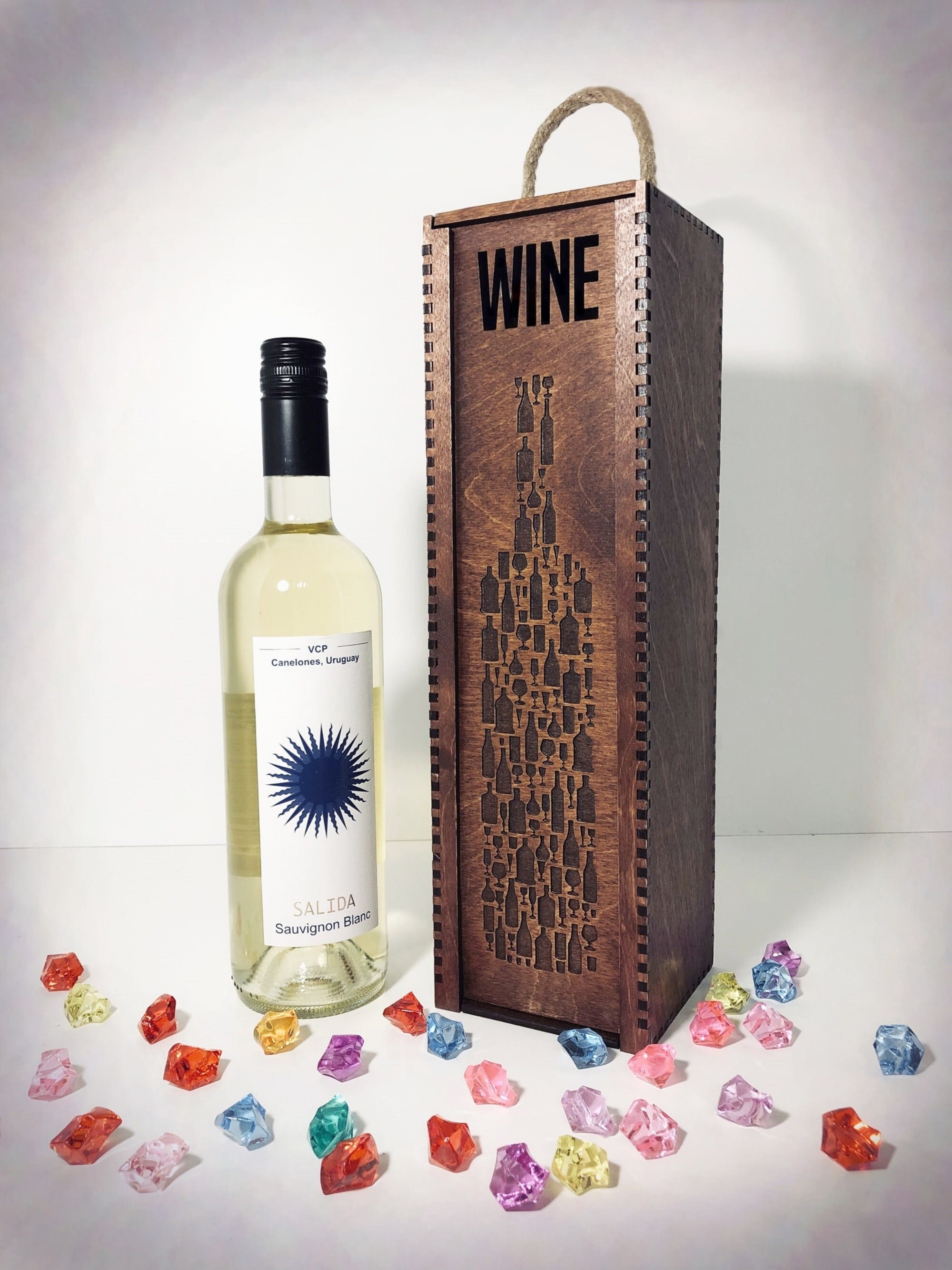 Laser Cut Wooden Wine Gift Box Svg Bottle Gift Wine Etsy Canada