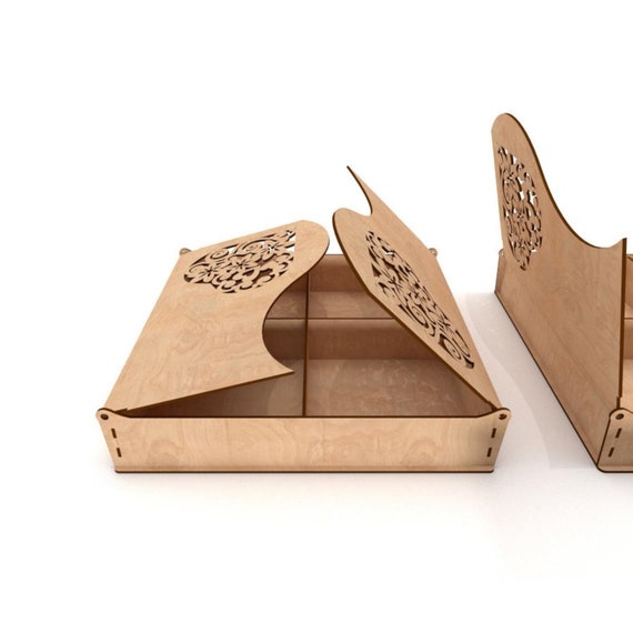 Laser Cut Gift Box Svg File Box Dxf Gift Box Etsy