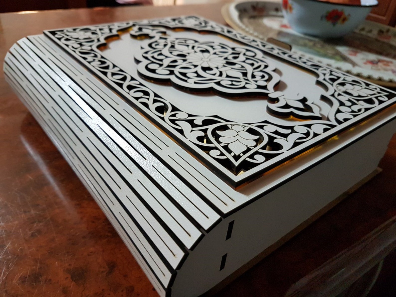 Laser Cut Book Box Svg File Box Svg File Box Vector Etsy