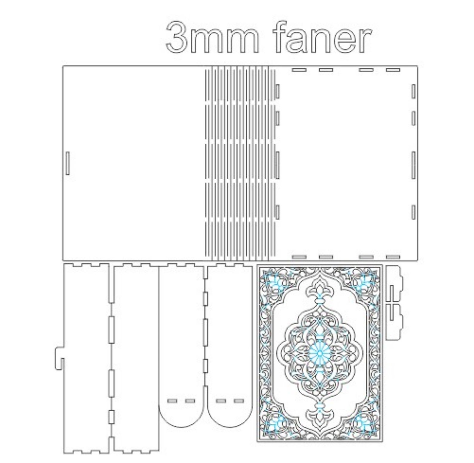 Laser Cut Book Box Svg File Box Svg File Box Vector Etsy