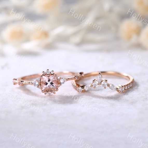 Dainty morganite ring best sale