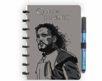 Lord of Winterfell by Noteman - Caderno ecológico com quadro branco reutilizável