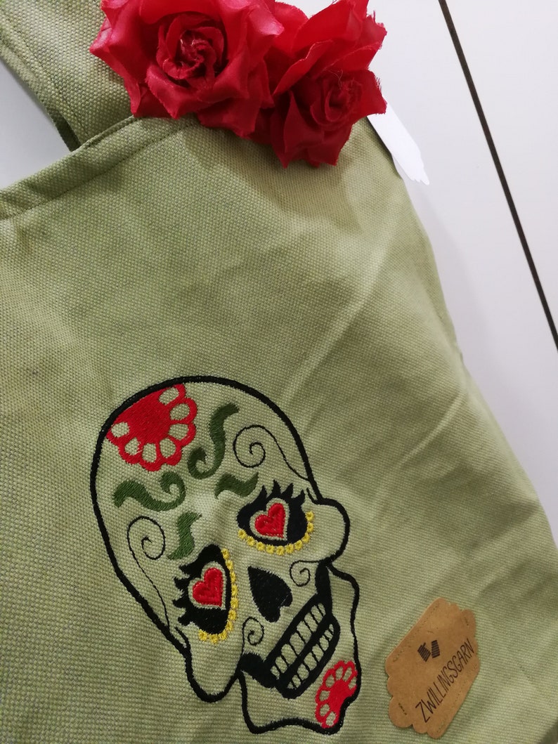 Mexican skull, scull, bag, bag, shopping, Mexican, scull, shopping bag, fashionable, unique image 1