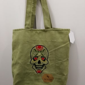 Mexican skull, scull, bag, bag, shopping, Mexican, scull, shopping bag, fashionable, unique image 2