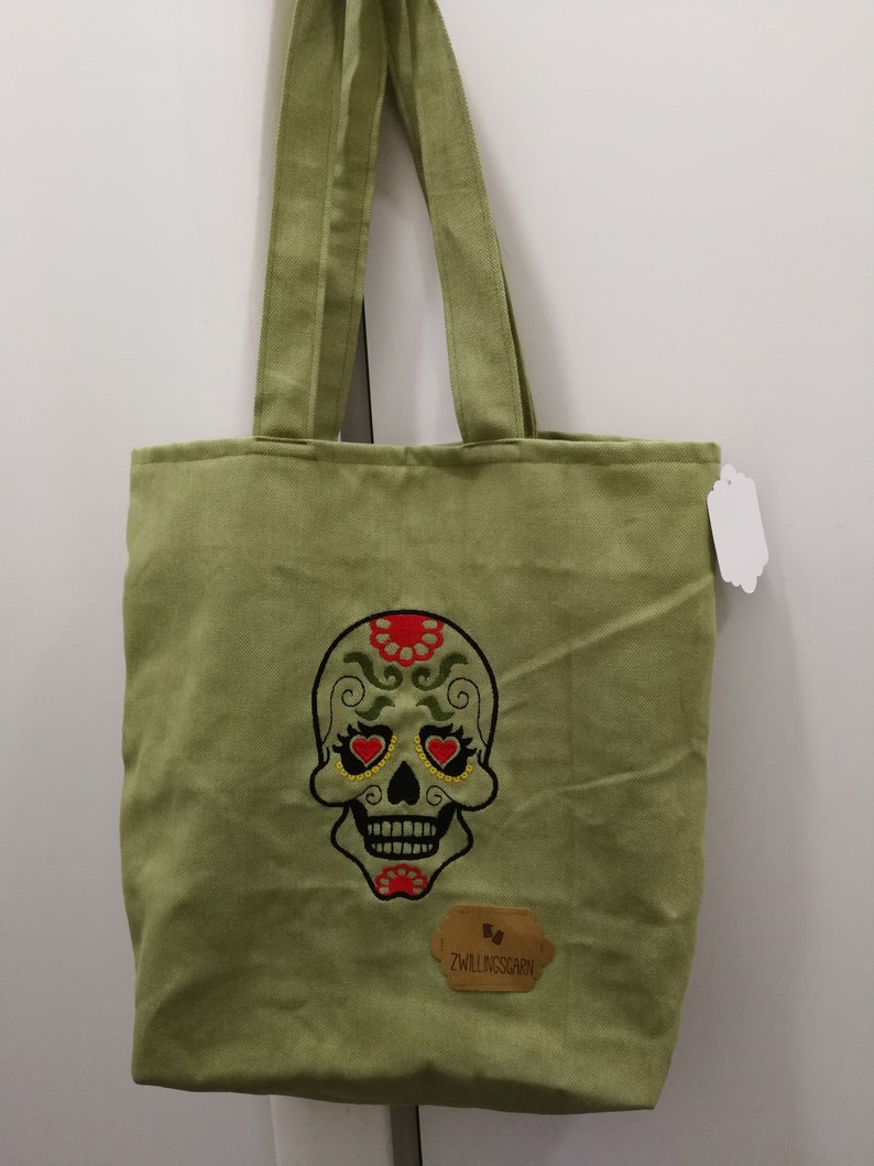 Mexican skull, scull, bag, bag, shopping, Mexican, scull, shopping bag, fashionable, unique image 2