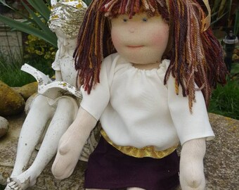 Handmade waldorf style doll
