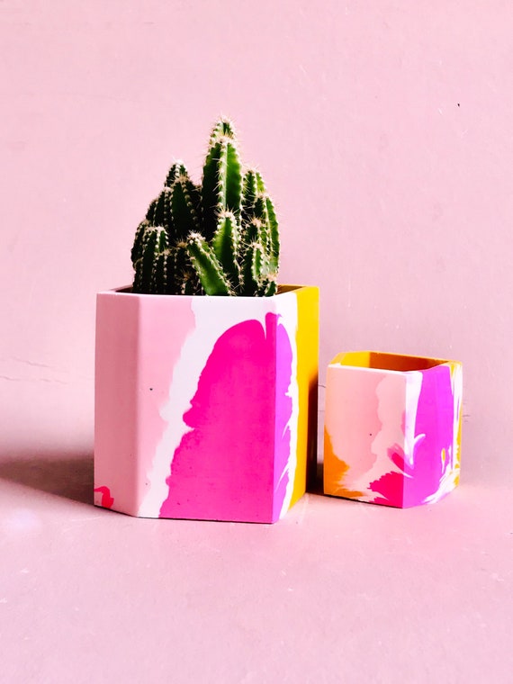 Indoor Jesmonite Plant Pots Etsy UK