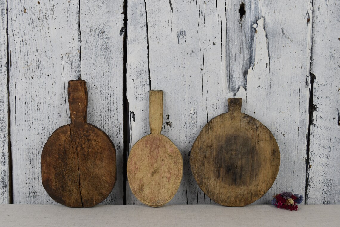 Antique cutting board / Set of 3 board / Chopping board / Etsy