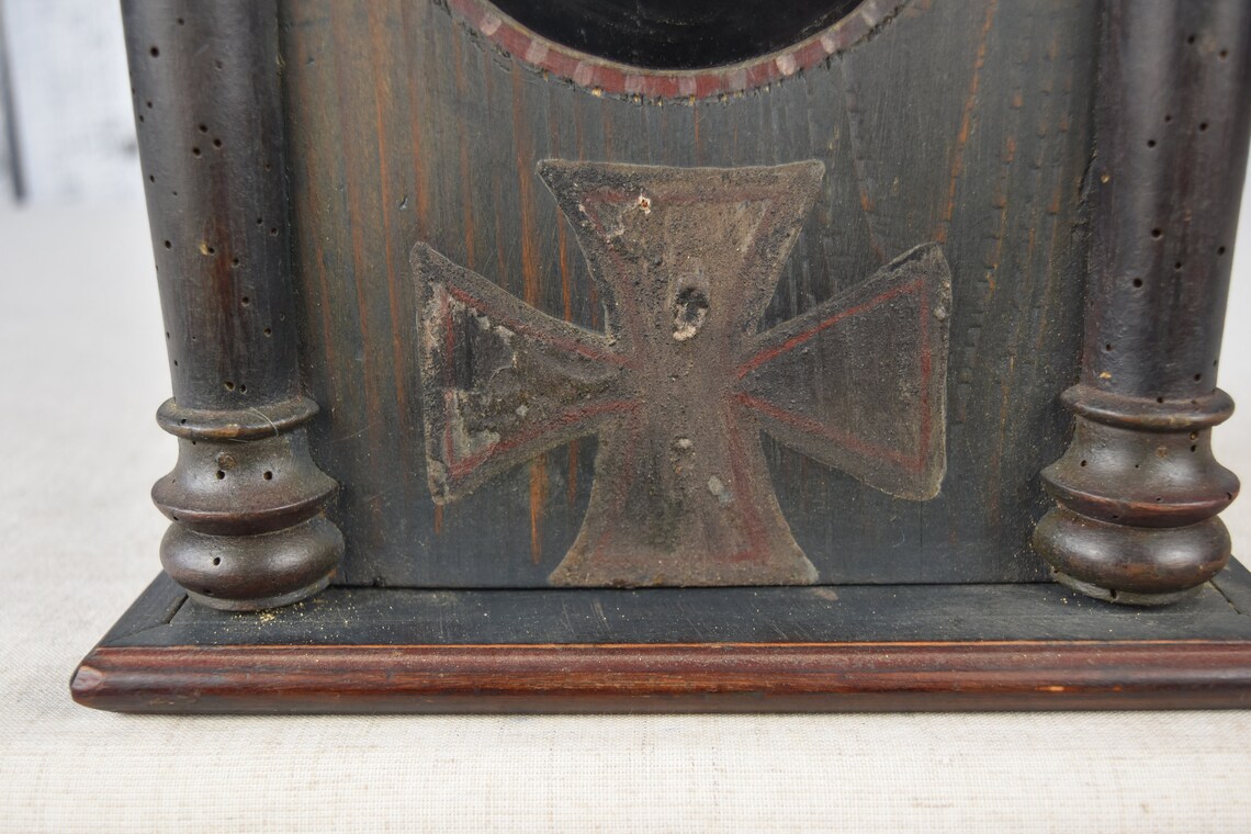 Vintage Wooden Stand for Clock / Rustic Box Clock / Handmade Etsy