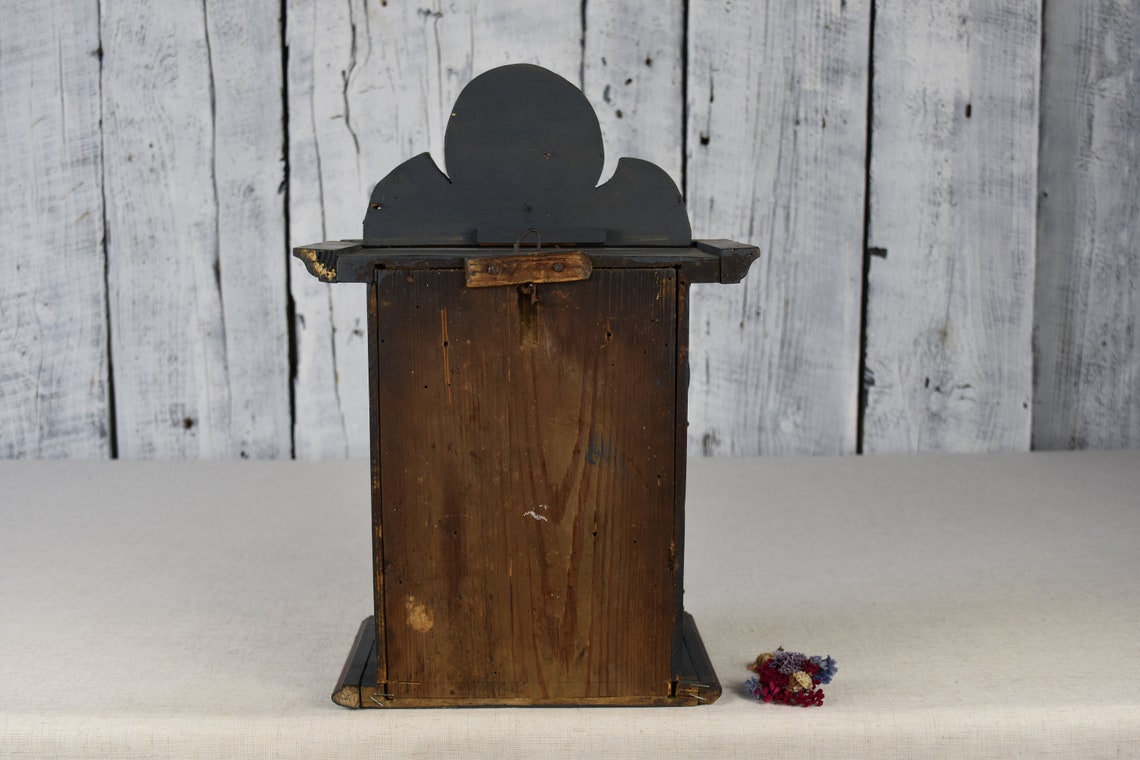 Vintage Wooden Stand for Clock / Rustic Box Clock / Handmade Etsy