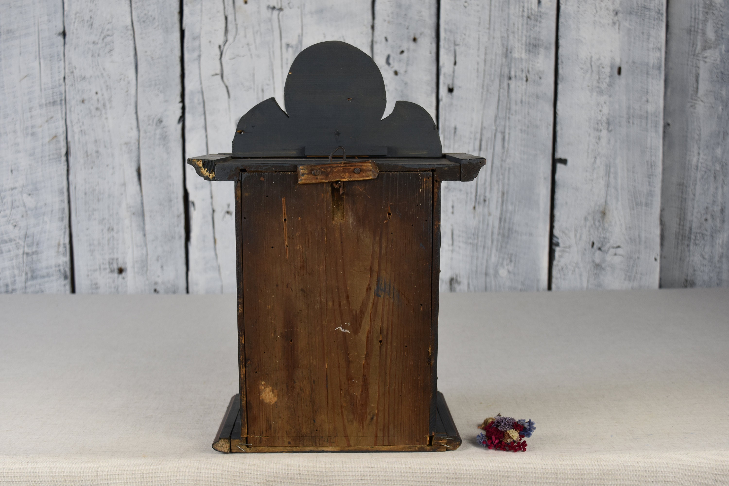 Vintage Wooden Stand for Clock / Rustic Box Clock / Handmade Etsy