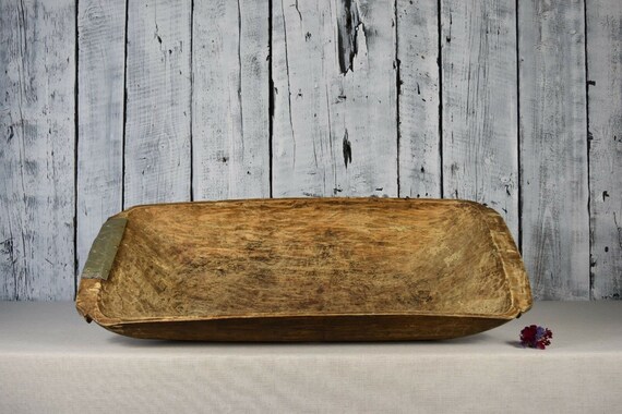 Antique Wooden Dough Bowl Primitive Rustic Wooden Dough Bowl Vintage Cookware Old Hand Carved Bowl Wooden Trencher Home Decor Kitchen Dining Kitchen Decor Lifepharmafze Com