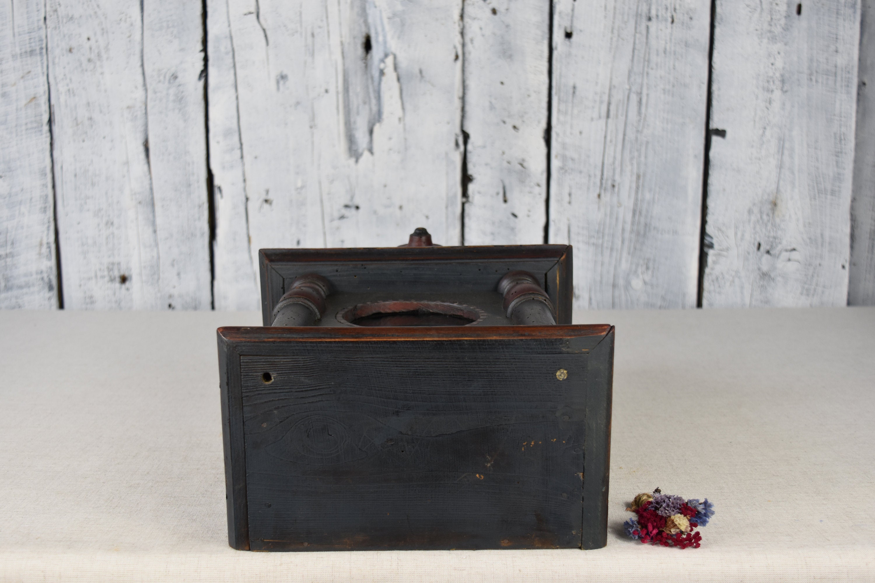 Vintage Wooden Stand for Clock / Rustic Box Clock / Handmade Etsy