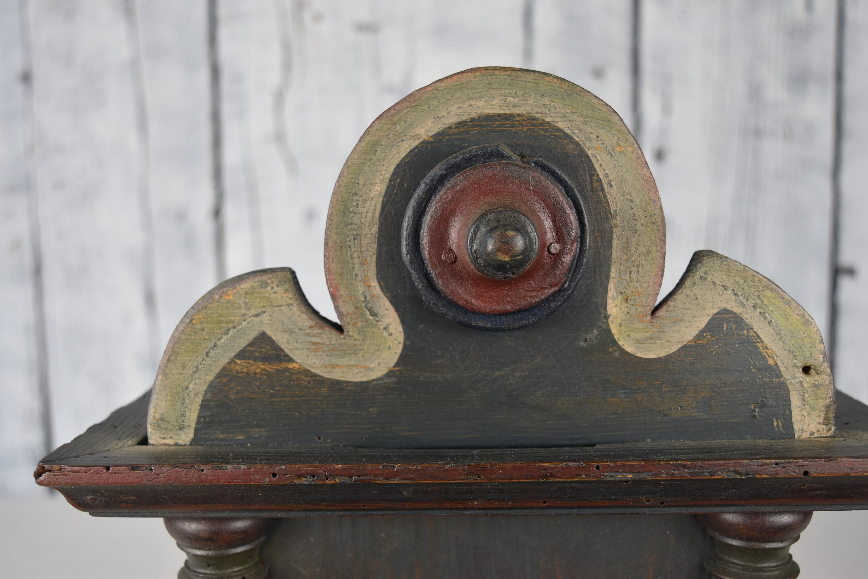 Vintage wooden stand for clock / Rustic box clock / Handmade Etsy