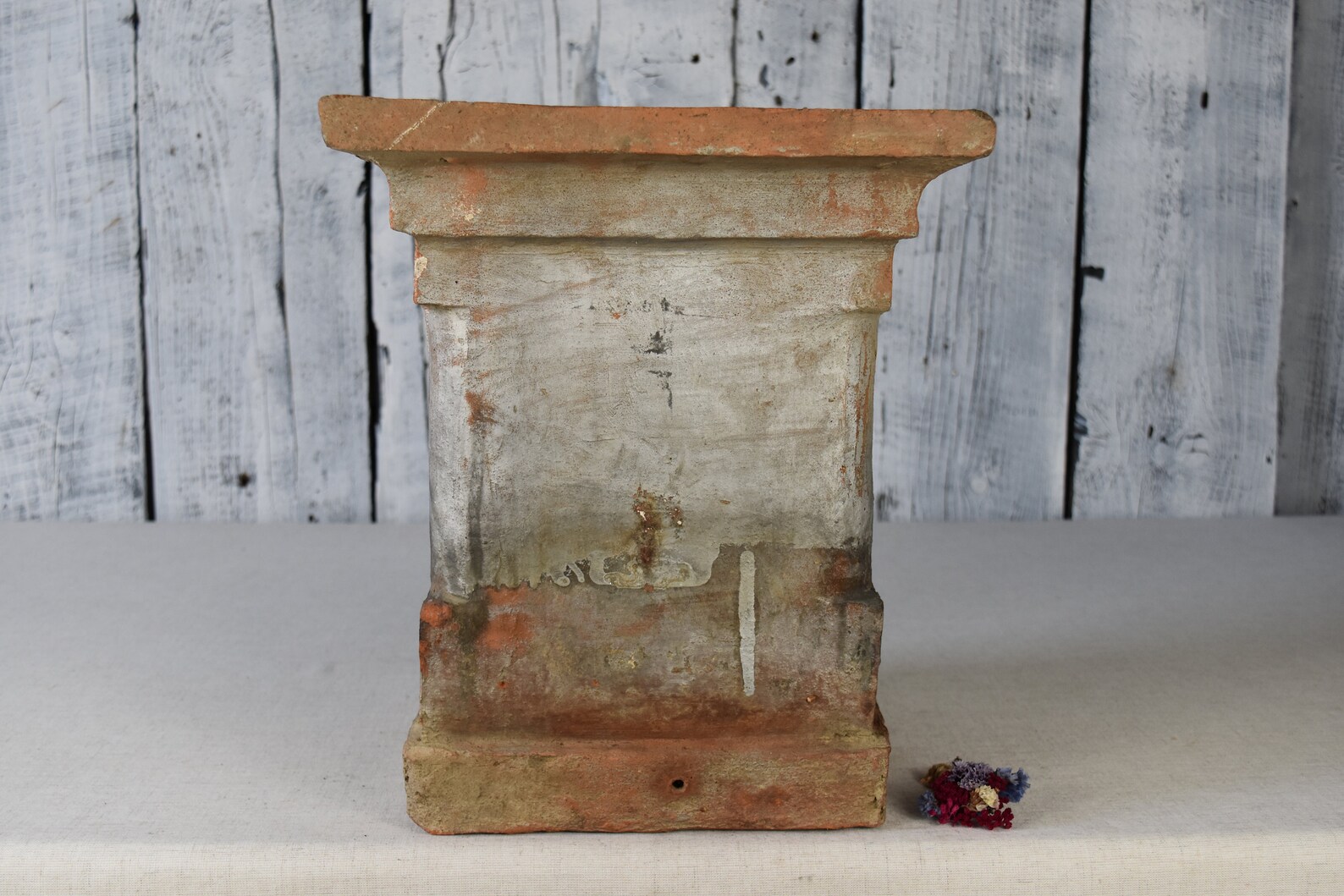 Vintage Clay Chimney / Antique Clay Weather Vane / Ceramic Chimney