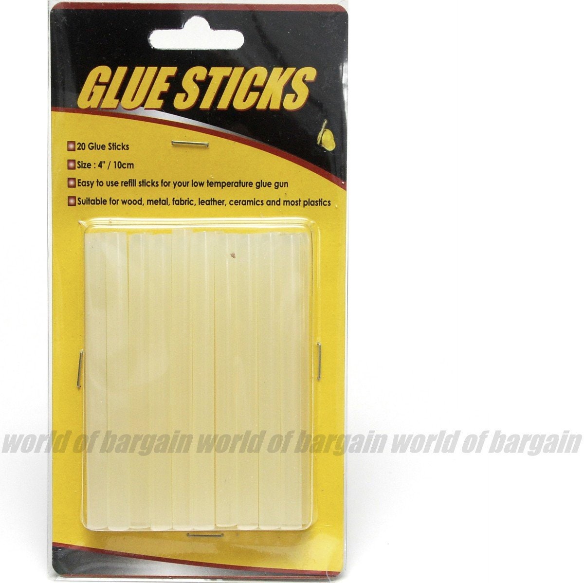 20 Ct GLUE STICKS for Glue Gun 10cm X 4 Inch Long Hot Melt Translucent  Stick C24 