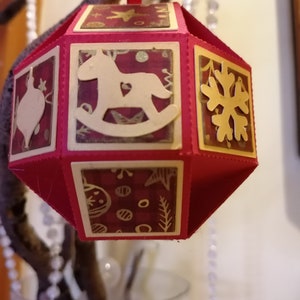 Christmas balls surprise. 2 in 1 at a time a pretty box that can be hung in the tree. image 1
