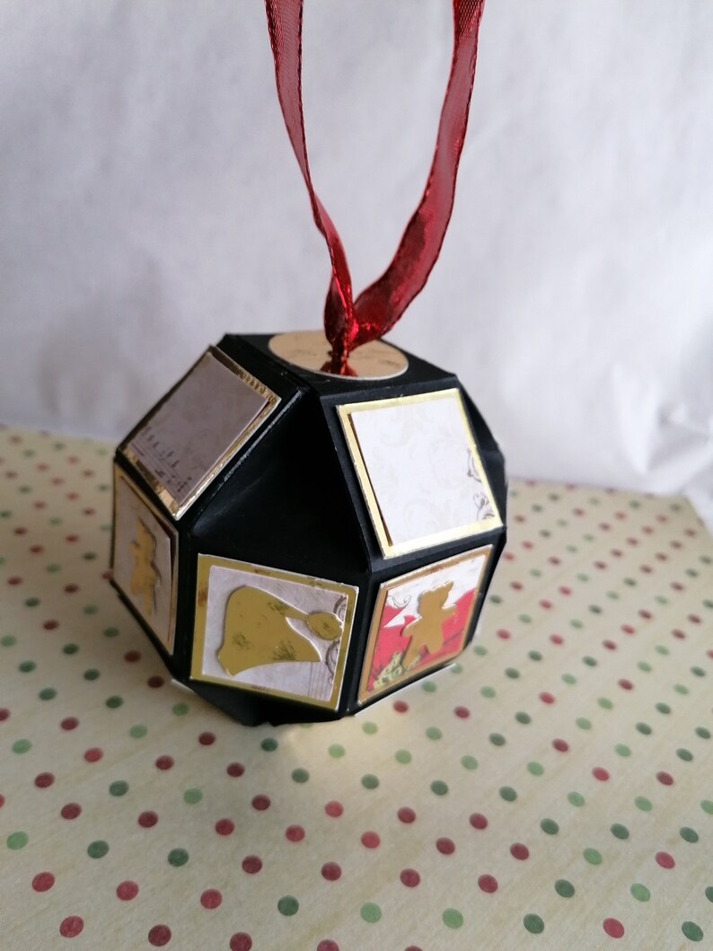 Christmas balls surprise. 2 in 1 at a time a pretty box that can be hung in the tree. image 5