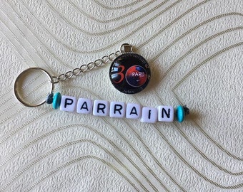 Cadeau original pour un parrain qui fête son anniversaire.Cabochon personnalisé