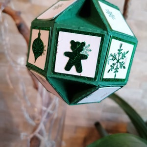 Christmas balls surprise. 2 in 1 at a time a pretty box that can be hung in the tree. image 2