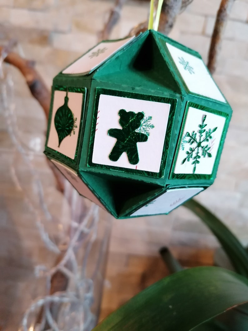 Christmas balls surprise. 2 in 1 at a time a pretty box that can be hung in the tree. image 2